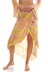Luli Fama Born To Be Wild Ruffle High Lo Slit Skirt